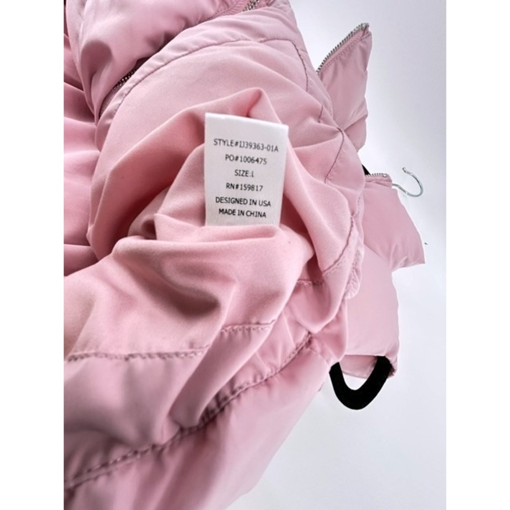 Altar'd State Pink Cropped Puffer Vest Sleeveless Jacket Size L - Picture 7 of 8